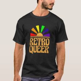 Retro Queer (LGBTQ homoseksuele transgender) T-shirt