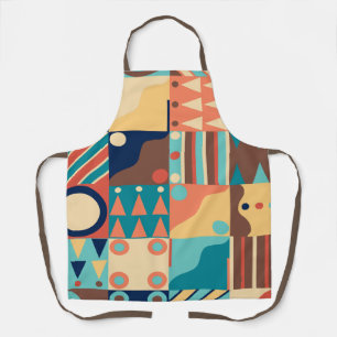 Retro quilt uit de jaren 70 schort