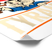 Retro Rabbit Meme Death To Tyrants Funny Poster (Hoek)