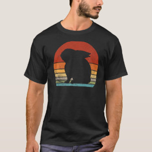 Retro Rabbit Rabbit Silhouette Boerderij Animal T-shirt