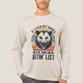 Retro  Rabiës Raccoon Sarcastische Humor Tri-Blend Shirt
