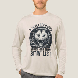 Retro  Rabiës Raccoon Sarcastische Humor Tri-Blend Shirt