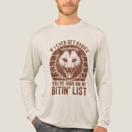 Retro  Rabiës Raccoon Sarcastische Humor Tri-Blend Shirt