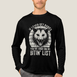 Retro  Rabiës Raccoon Sarcastische Humor Tri-Blend Shirt