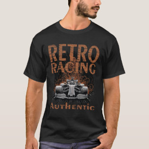Retro raceauto authentiek t-shirt