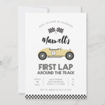 Retro Raceauto Eerste Ronde Rond het Circuit Verja
