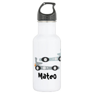 Retro raceauto's voor kinderen waterfles