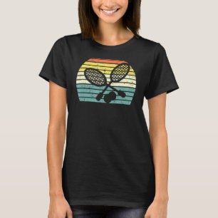Retro Racquet Ball Coach Sport Liefde Tennis T-shirt