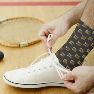 Retro Rad Papa Patroon Zwart Sokken