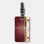 Retro radio bagagelabel (Voorkant verticaal)