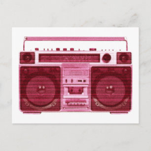 retro radio briefkaart