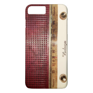 Retro radio iPhone 8 plus / 7 plus hoesje