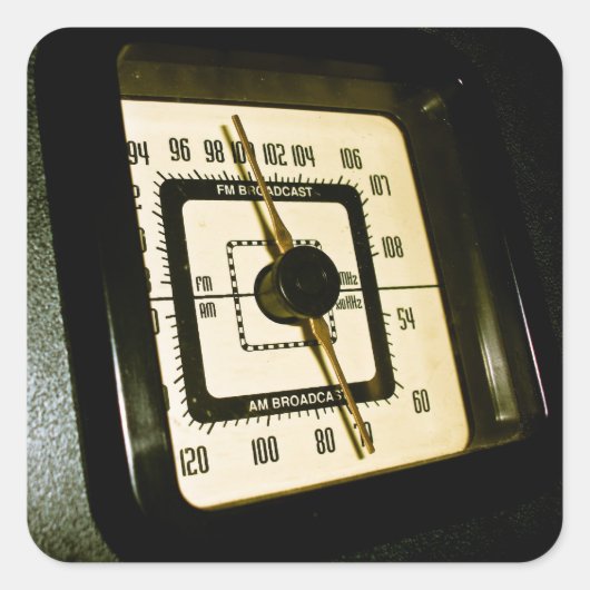 Retro Radio Dial 02 Sticker (Voorkant)