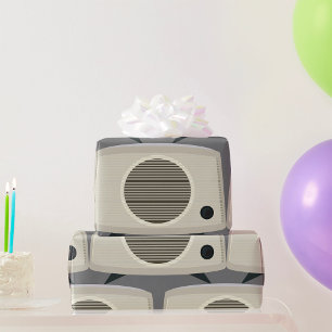 Retro radio Mid-Century Modern Audio Cadeaupapier