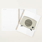 Retro radio Mid-Century Modern Audio Planner
