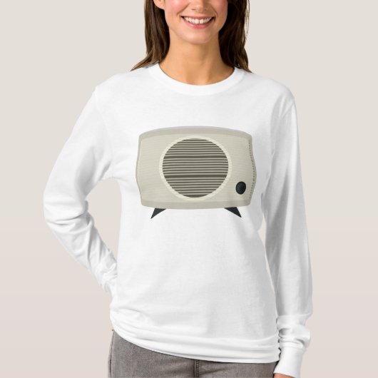 Retro  radio Mid-Century Modern Audio T-shirt (Voorkant)