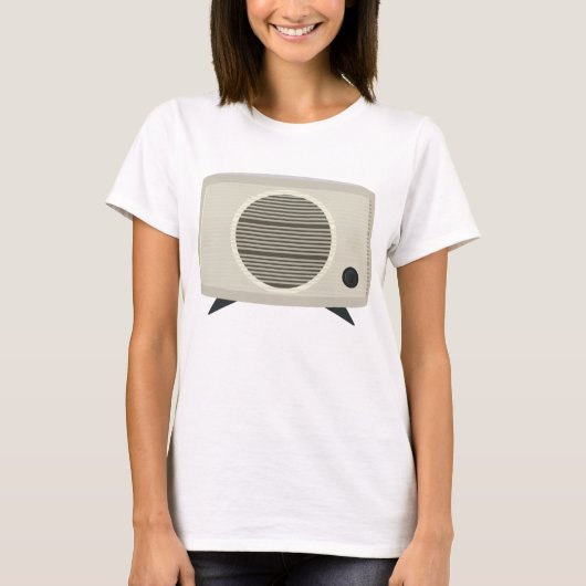 Retro radio Mid-Century Modern Audio T-shirt (Voorkant)