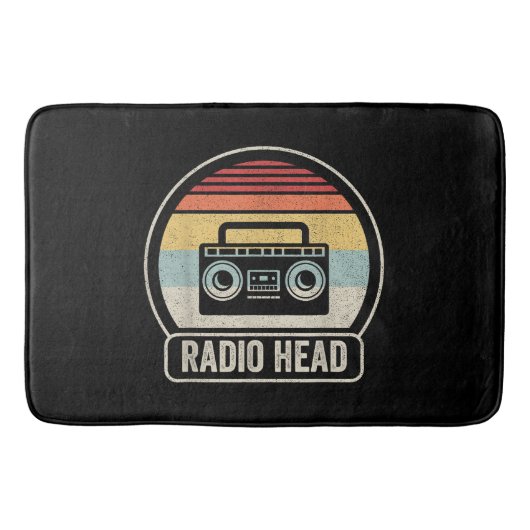 Retro  radiokop badmat (Voorkant)
