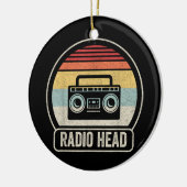 Retro radiokop keramisch ornament (Links)