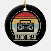 Retro radiokop keramisch ornament (Achterkant)