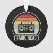 Retro radiokop ornament (voorkant)