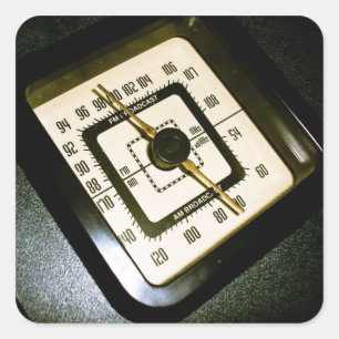 Retro RadioWijzerplaat 03 Sticker