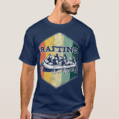 Retro Rafting Team Rafter Hobby Water Sports T-shirt (Voorkant)