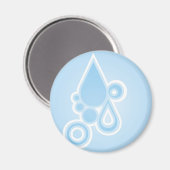 Retro Rain Drops Magneet (Voorkant / Achterkant)