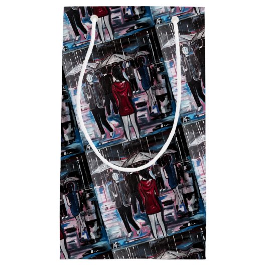 Retro Rain Painting by Alfred Fox Klein Cadeauzakje (Voorkant)