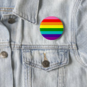 Retro Rainbow 8 Pride Ronde Button 5,7 Cm (In situ)