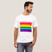 Retro Rainbow 8 Pride T-shirt (Voorkant volledig)