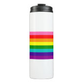 Retro Rainbow 8 Pride Thermosbeker (Voorkant)