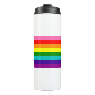 Retro Rainbow 8 Pride Thermosbeker