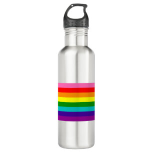Retro Rainbow 8 Pride Waterfles
