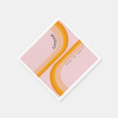 Retro Rainbow Arch Foto Afstuderen Servet (Hoek)