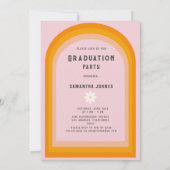 Retro Rainbow Arch Foto Geslaagd Kaart (Achterkant)