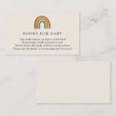 Retro Rainbow Books voor Baby insert kaart (Voorkant / Achterkant)