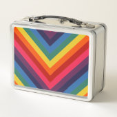 Retro Rainbow Chevron Colorful (Achterkant)