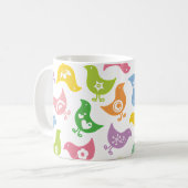 Retro Rainbow Chicks Amusants Custom Gig Mug (Devant gauche)