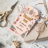 Retro Rainbow Christmas Groovy Verjaardagscadeau L Cadeaulabel