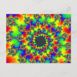 Retro Rainbow Eye Briefkaart