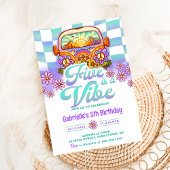 Retro Rainbow FIVE is een Vibe Groovy 5e verjaarda Kaart