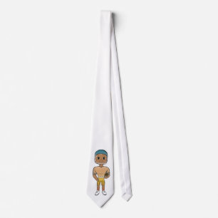 retro rainbow football player ombre stropdas