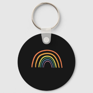 Retro Rainbow God houdt zijn beloften Christelijk Sleutelhanger