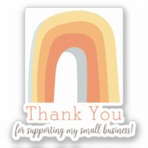 Retro Rainbow Hartelijk dank voor uw steun Sticker