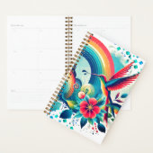 Retro Rainbow Hummingbird Weekplanner Planner (Display)