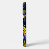 Retro Rainbow-kleuren, laatste oneindig diep blauw Case-Mate iPhone Case (Achterkant / Links)