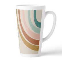 Retro Rainbow Latte-Mok