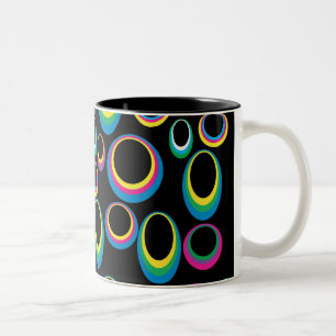 Retro Rainbow Ovalen Mok