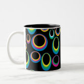 Retro Rainbow Ovalen Mok (Links)